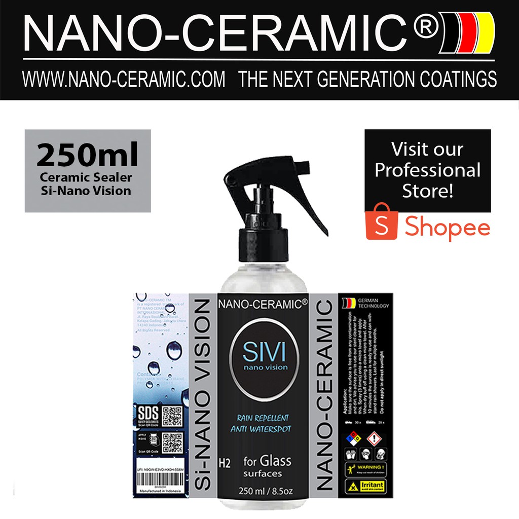 CERAMIC SPRAY | MAINTENANCE | SI-NANO VISION 250ML | NANO CERAMIC