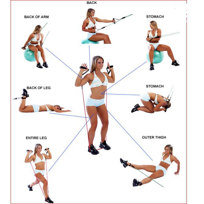 [150gr] T464 | Tali Yoga & Tali Fitness Gym || Resistance Yoga & Pilates Stretch Rope-4