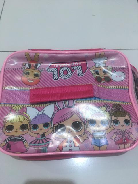 Tas Bekal / Lunch Bag Tenteng Lapis Foil Tsum, Lol, Pony, Cars