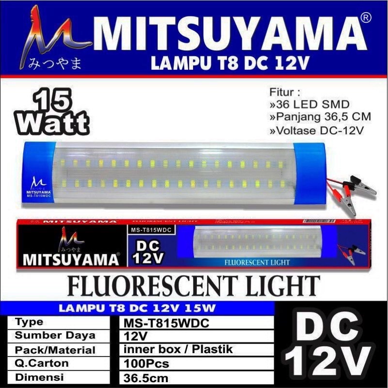 Lampu Led DC Panjang 15 Watt Mitsuyama
