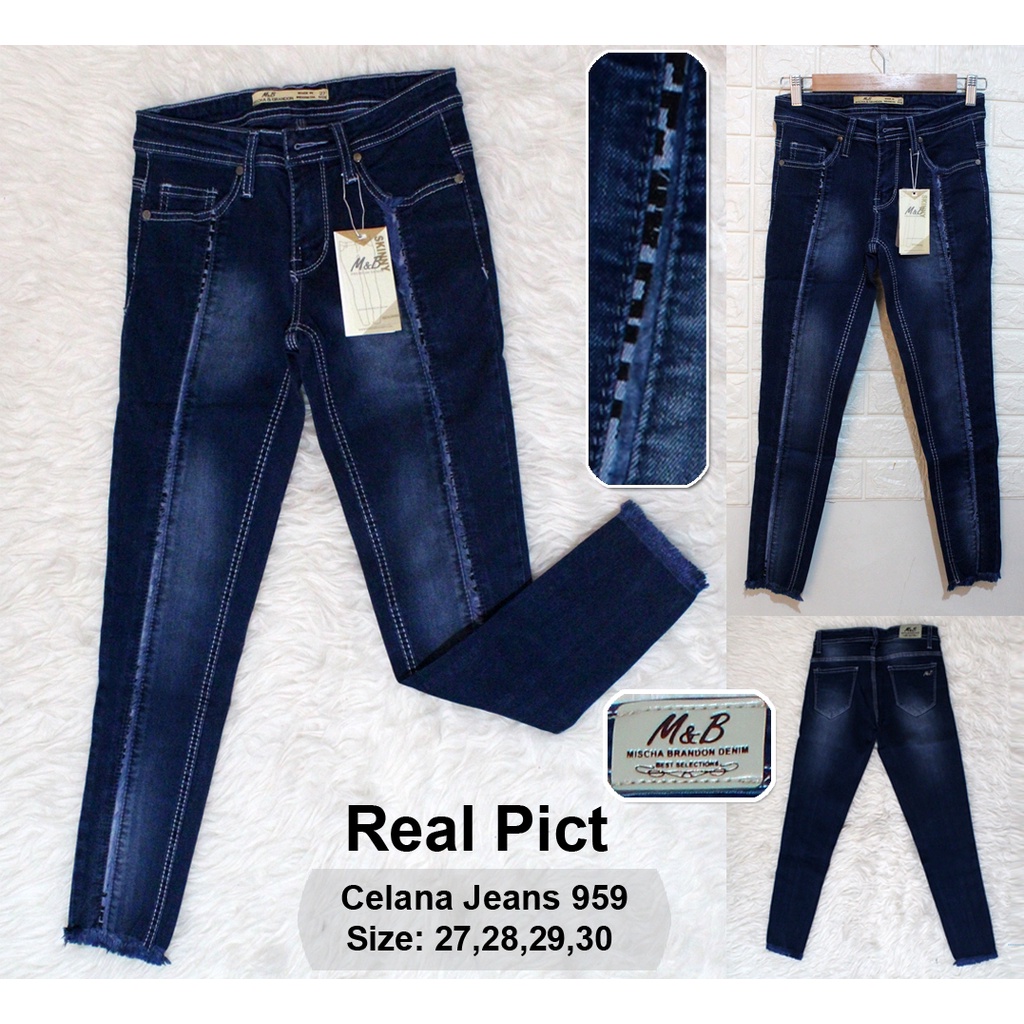 Celana jeans 959/jeans wanita terbaru/celana jeans wanita panjang murah/celana jeans robek