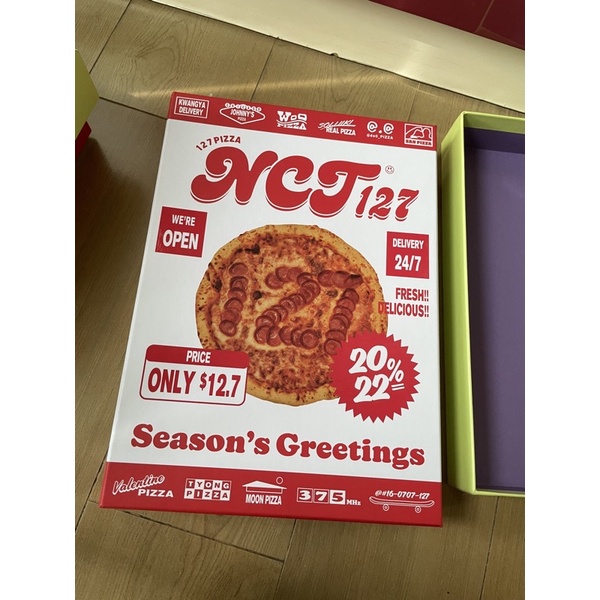 Sharing Season's Greetings NCT 127 Pizza SG22 bene Aladin Taeil Yuta Johnny