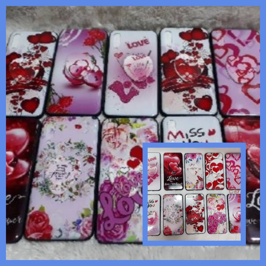 SOFTCASE KARAKTER LOVE + RING SAMSUNG A20/A30 M20 OPPO A37 REDMI GO 5A