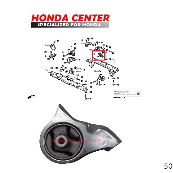 engine mounting gantungan mesin pangkuan mesin kaki mesin belakang civic nouva nova civic lx grand civic 1988 1989 1990 1991