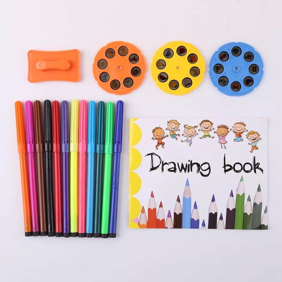 MEJA GAMBAR ANAK PROJECTOR LED KIDS DRAWING TABLE