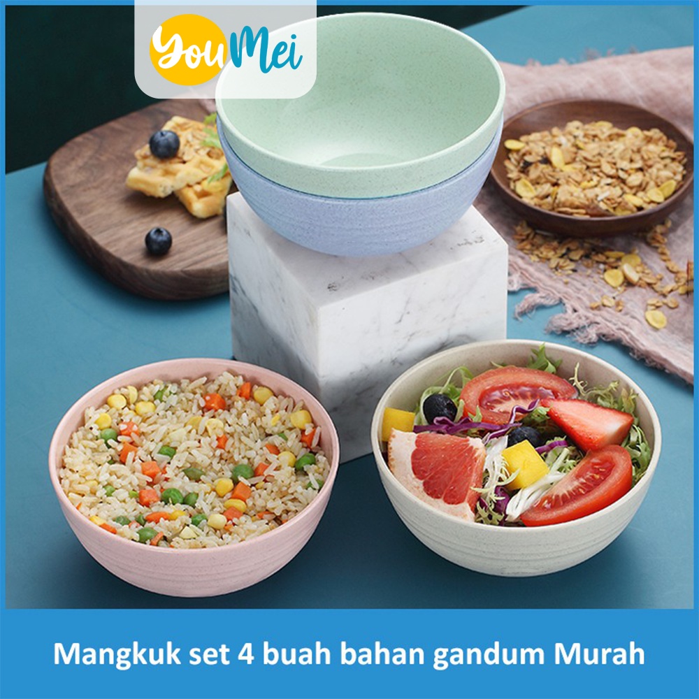 Mangkok Plastik Mie Ramen 14 cm / Mangkuk Makan Anak Plastik / Mangkuk bubur  / Sup Bowl Warna - Warni - 1219