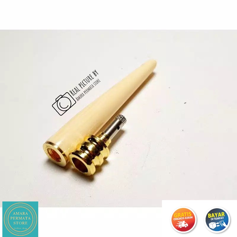 Pipa rokok gading rasa gurih dan nikmat 8cm