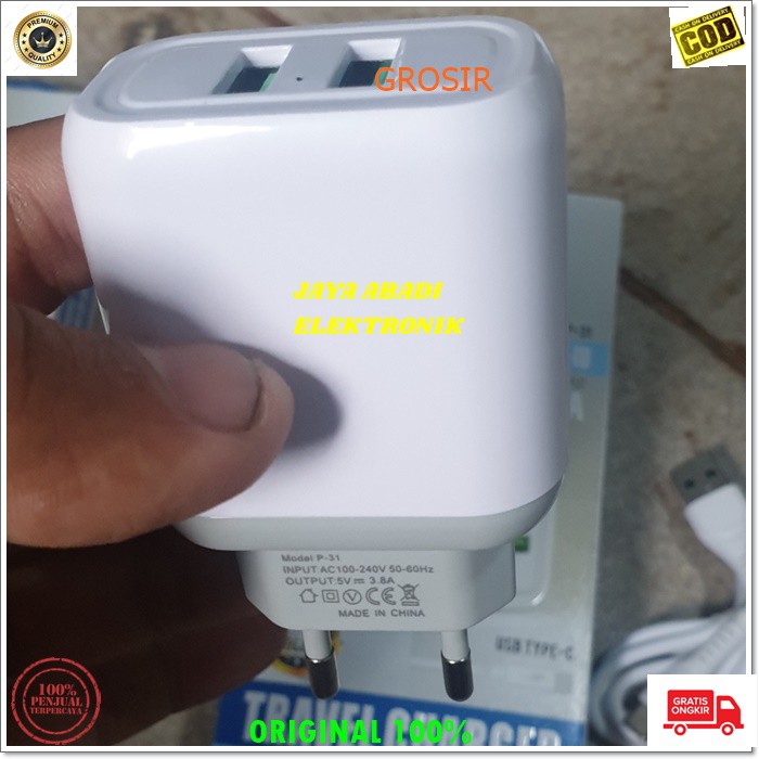 J310 8A TRAVEL CHARGER FAST CHARGING ADAPTIVE ADAPTOR CAS CASAN ADAPTOR USB TYPE C ADAPTER TC SUPER SPEED ANDROID HP HANDPHONE QUICK QUALLCOM REAL QC KABEL TYPE C HARGA TERJANGKAU DAN BERKUALITAS JADI LEBIH HEMAT