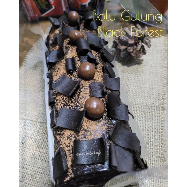 

Bolu Gulung Coklat Black Forest