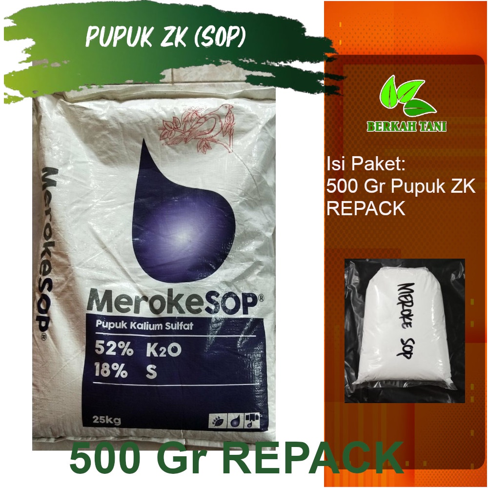 Pupuk ZK Kalium Sulfat 500 Gram Setara Meroke SOP