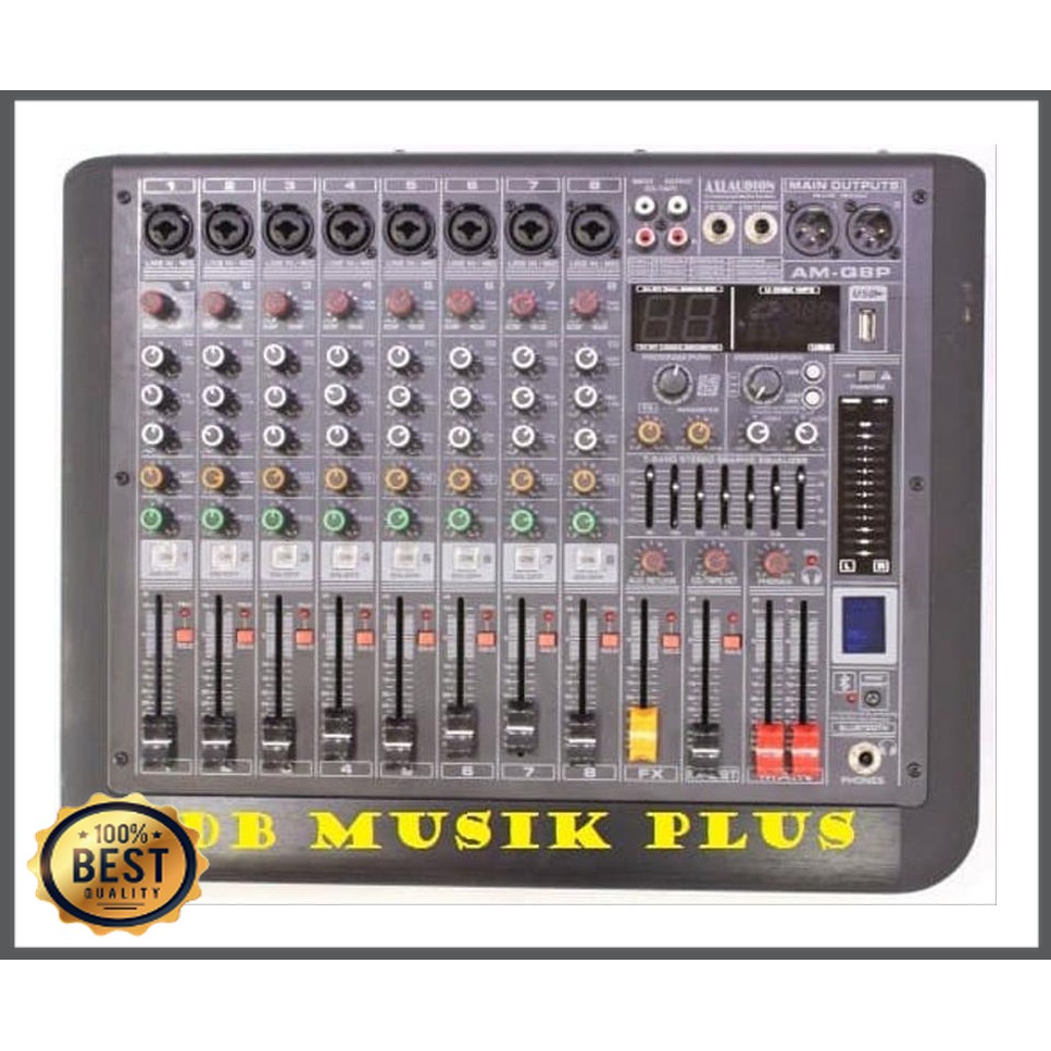 Mishad Shop -  AXL AUDION AM-Q8P / AM Q8P / AM Q 8P Power Mixer 8 Channel ORIGINAL GU-5117-2765
