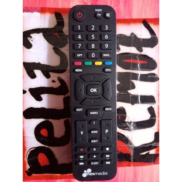 remot Nexmedia tv cable DVB-T2 pendek original terlengkap