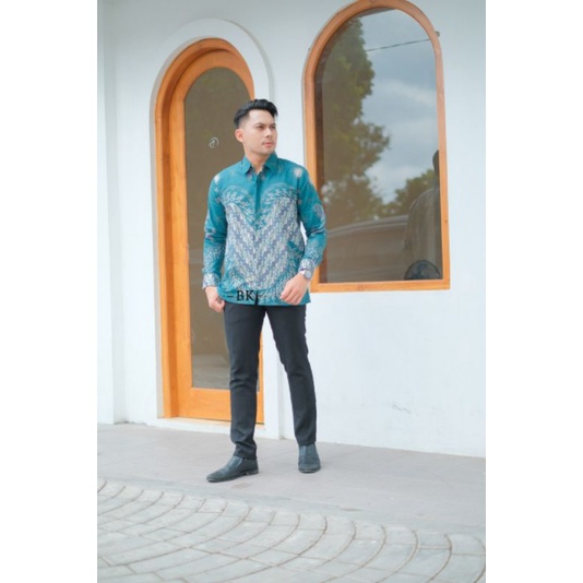 KEMEJA BATIK PRIA MODERN LARASATI || SERAGAM KERJA || M-L-XL-XXL-3L