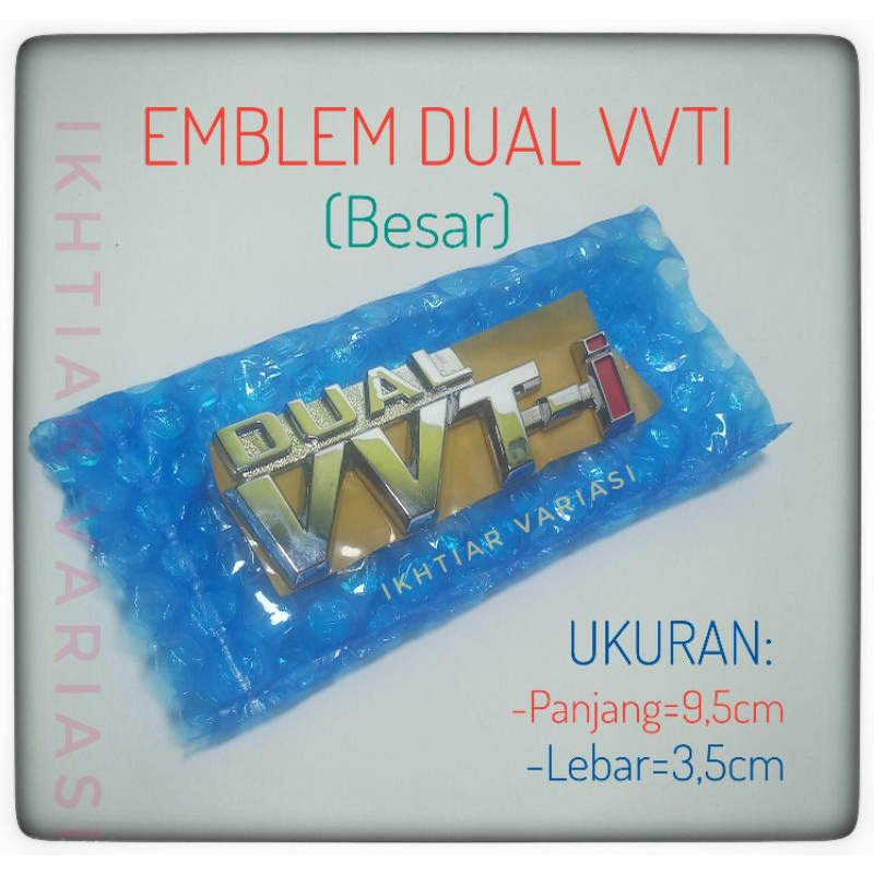 Emblem Dual VVTI Innova Fortuner 2016 Up Tulisan Dual VVTI Besar Tulisan VVTI Innova Reborn Fortuner