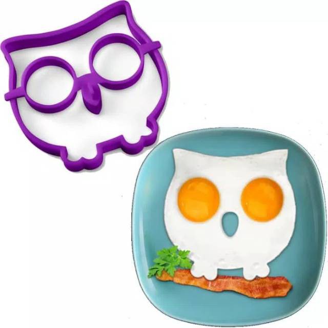 Cetakan Telur Ceplok Silikon Burung Hantu Owl Cetakan Makanan Silikon Burung Hantu Cetakan Telur Silikon Cetakan Telur Goreng Silikon Burung Hantu