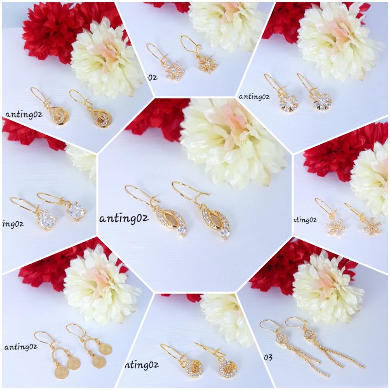 Anting titanium import kode 09,awet,tahan lama