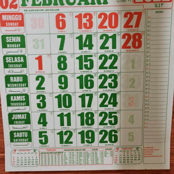 

DISKON BRANDS FESTIVAL Kalender Kerja Bulanan Ukuran Besar 2022 ♥ 73