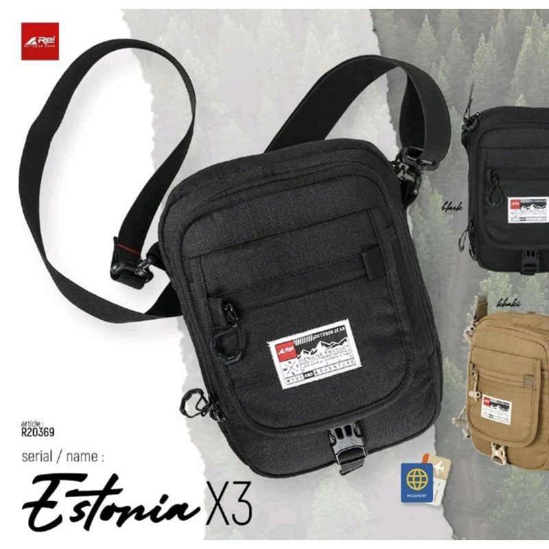Tas Slempang Arei Outdoorgear Estonia X3 Terbaru Produk Original