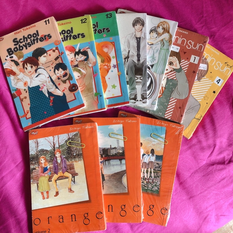 Komik preloved new segel (blue spring ride, school babysitters, perfect world, dreamin sun, orange, 