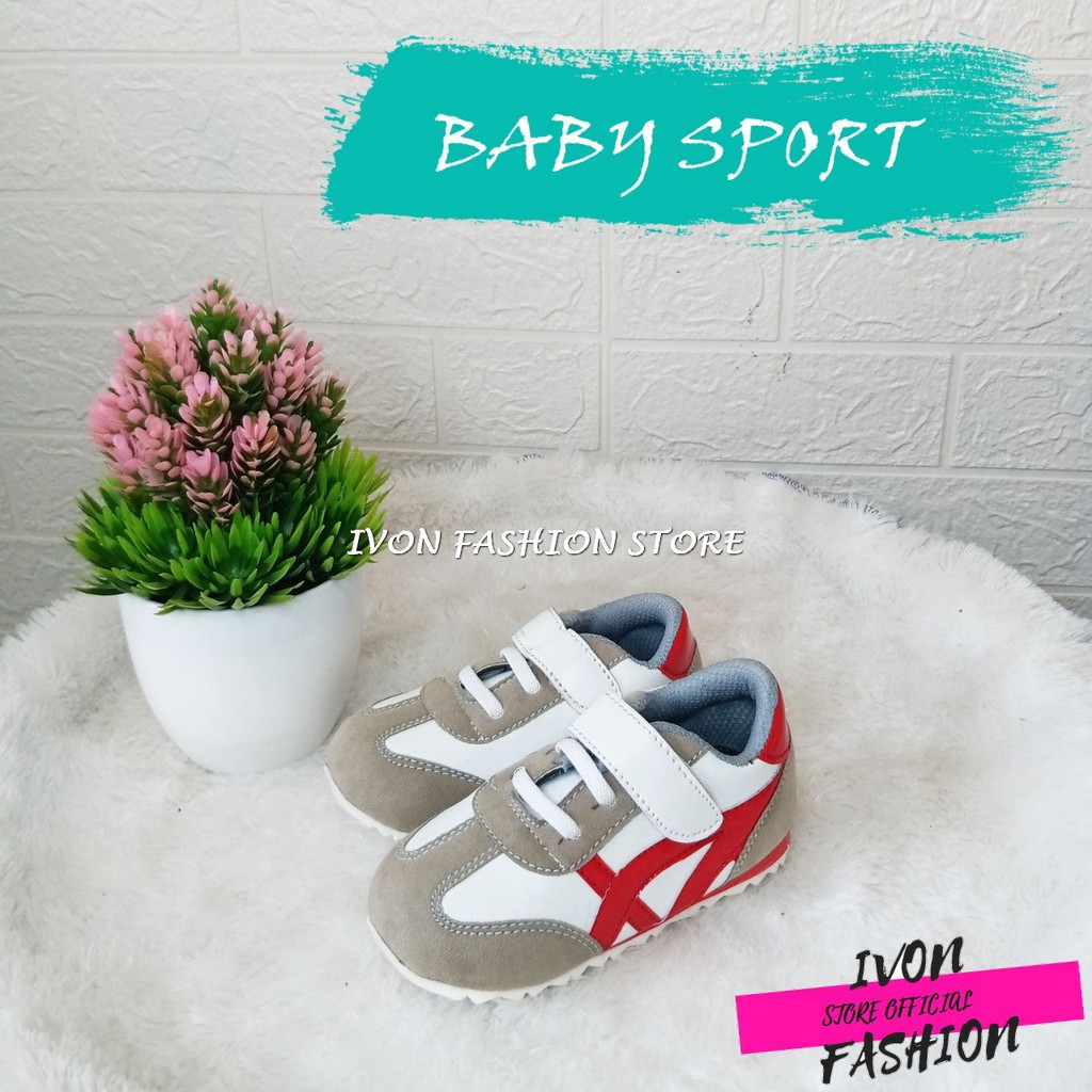 BABY SHOES/SEPATU BAYI SPORT MODEL PEREKAT UNTUK USIA 6-12 BULAN PRIA DAN WANITA MURAH BISA COD