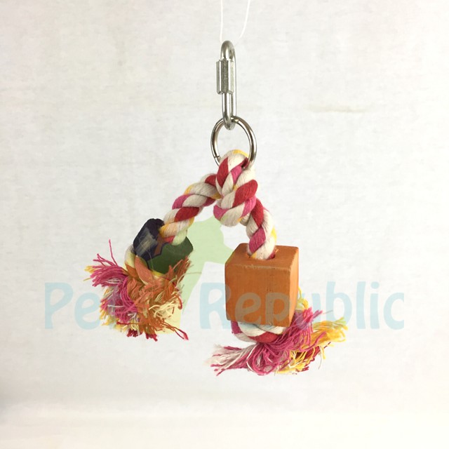

LIVINGWORLD Mainan Burung 81141 Junglewood Double Rope Tassel With Block and Beads