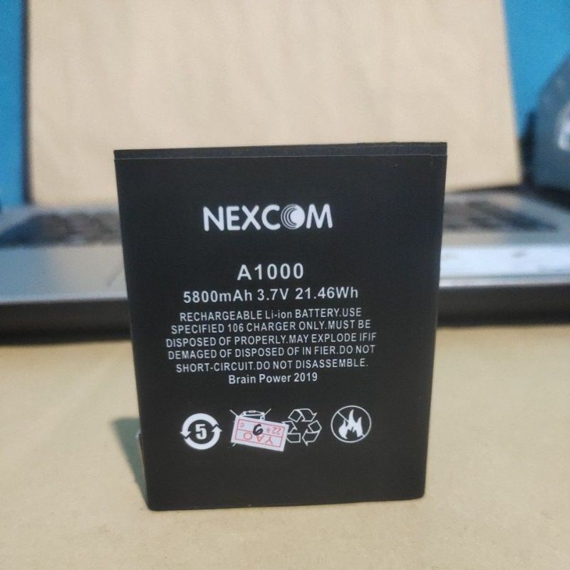 Jual Baterai Batre Nexcom A1000 Deluxe A1000 S9 Konektor Pinggir