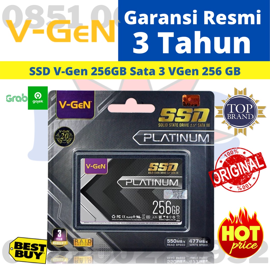 SSD V-Gen 256GB Sata 3 VGen 256 GB SATA III V GEN SOLID STATE DRIVE UP TO 550 MB/S