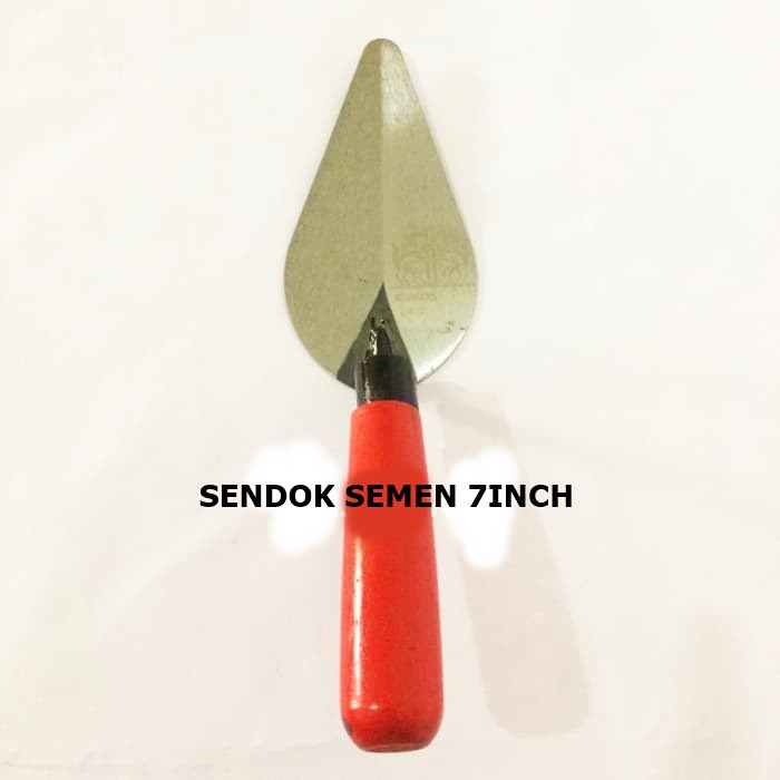 SENDOK SEMEN 7&quot; STAINLEES STEEL GAGANG KAYU