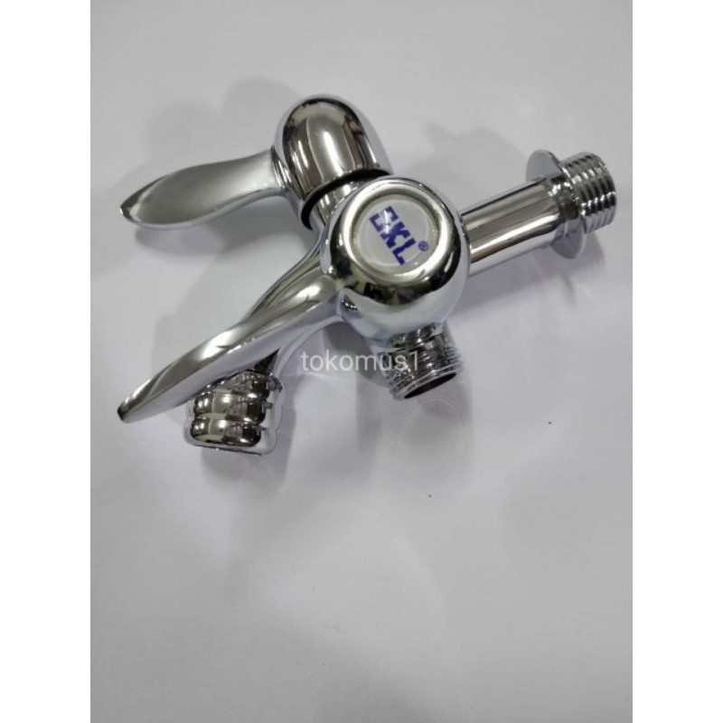 KRAN CABANG SHOWER CHROME /KERAN AIR CABANG DOUBLE - SKL