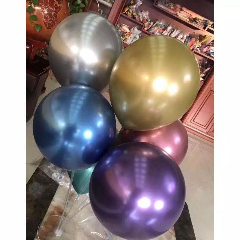 BALON LATEX CROME 12 INCI