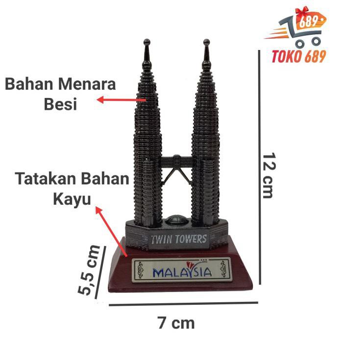MINIATUR MALAYSIA 12CM / MINIATUR TWIN TOWER PETRONAS
