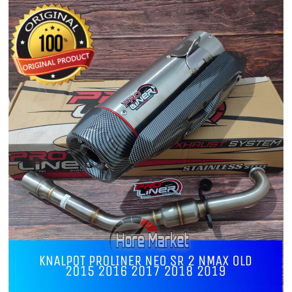 KNALPOT PROLINER NEO SR 2 ORIGINAL NMAX 150 / 155 OLD / AEROX 155 NEW / VARIO 125 150 / PCX 160 2015