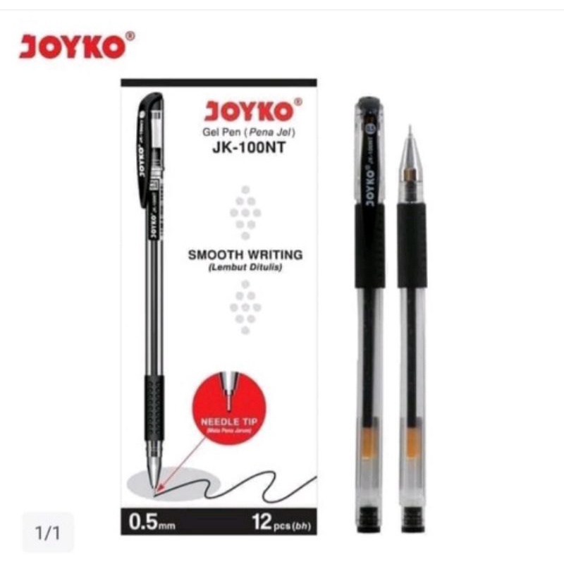 

pulpen joyko hitam 1 lusin (isi 12pcs)