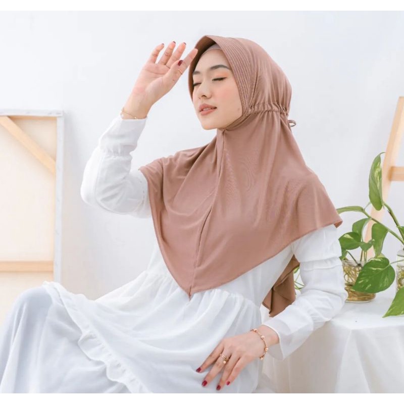 HIJAB SERUT ADIBA SPANDEX JERSEY PREMIUM