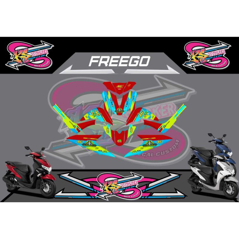STICKER DECAL MOTOR YAMAHA FREEGO