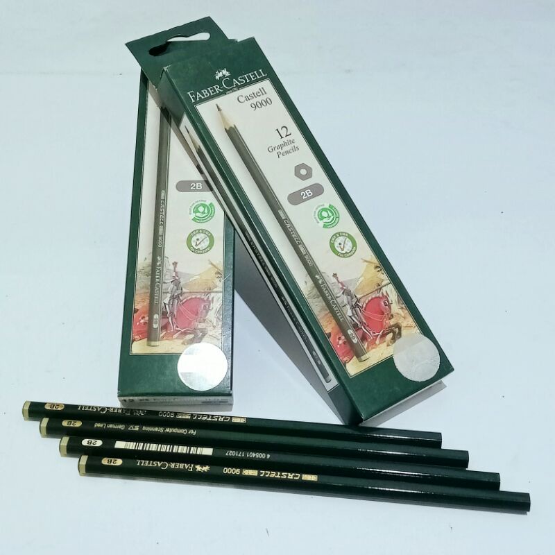 Jual PENSIL 2B FABER- CASTELL 9000 (12 PCS) | Shopee Indonesia