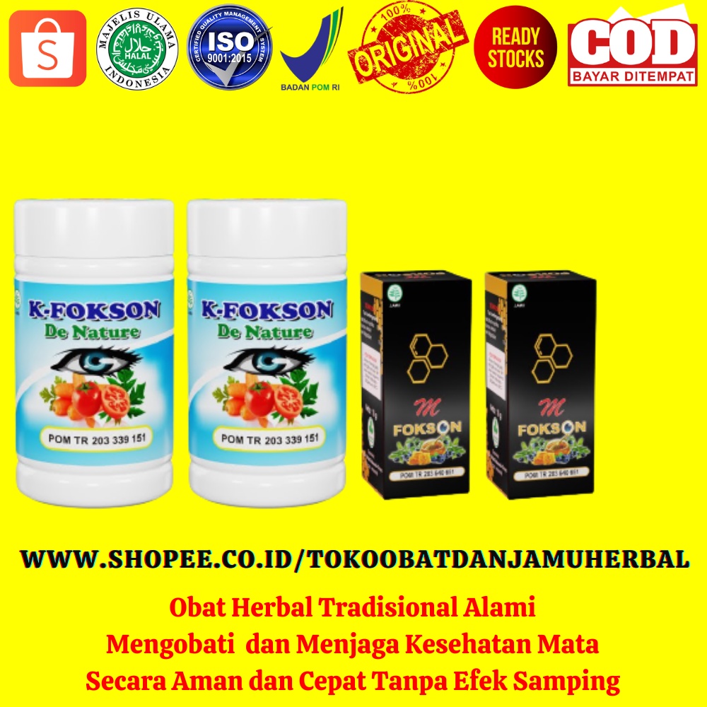 Paket 2 Minggu K-Fokson M-Fokson Mengobati dan Menjaga Kesehatan Mata