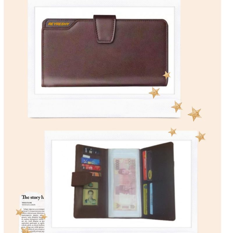 dompet pintar wallet organizer pengatur keuangan bulanan model penutup kancing spesial edition