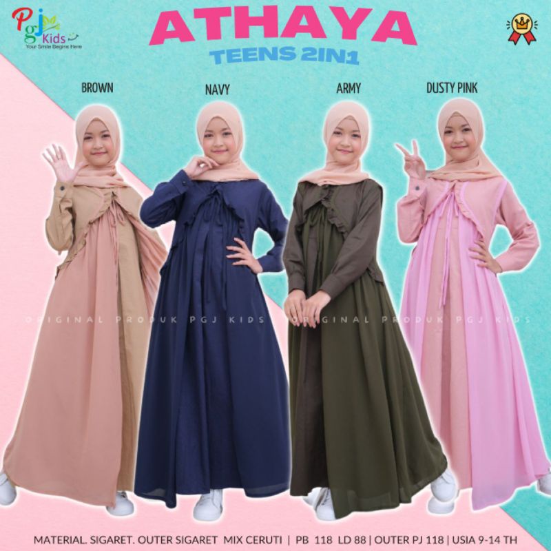 Athaya Gamis Teen 2In1 By PgJ