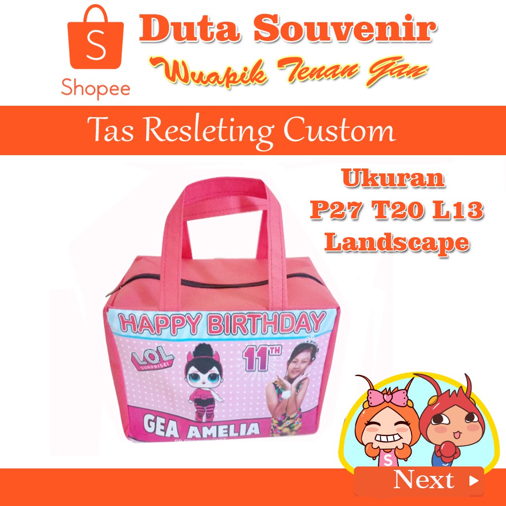 

Duta Souvenir Tas Resleting Custom Desain