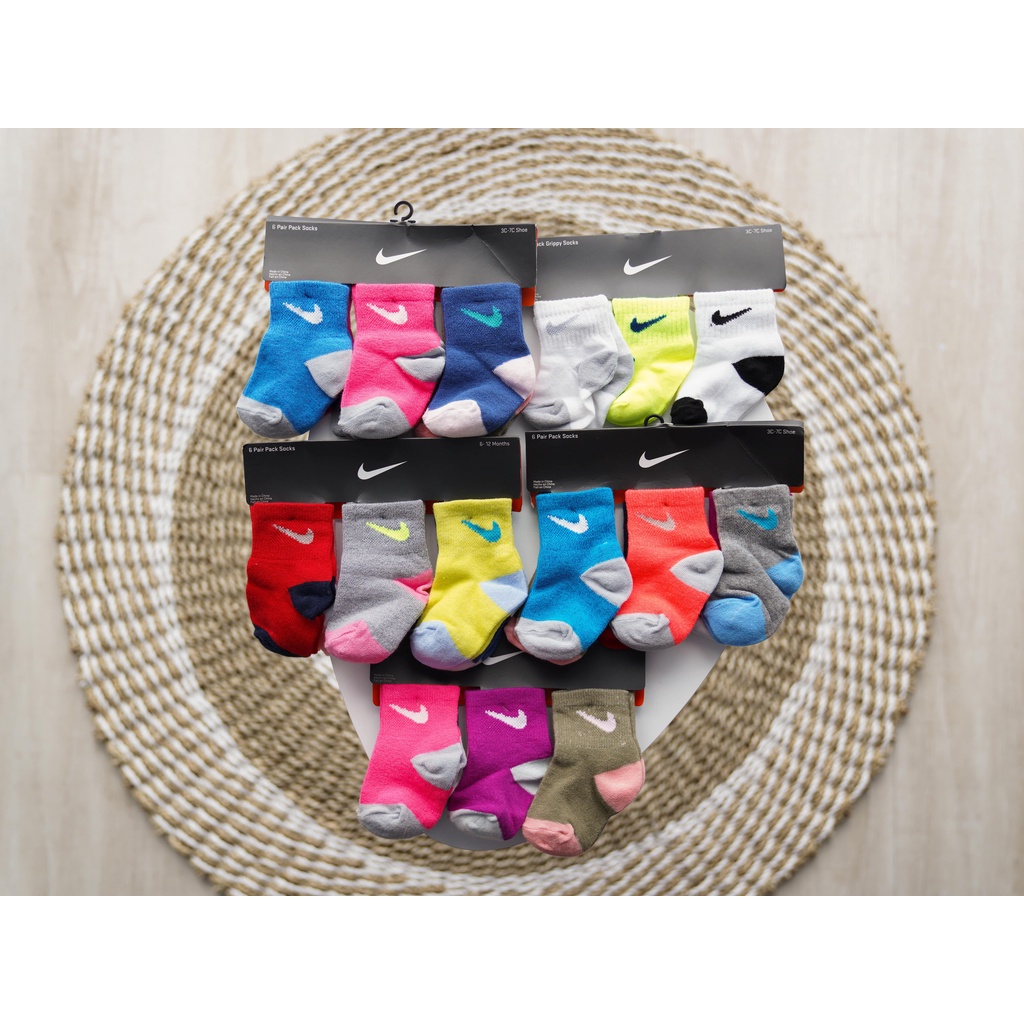 Nike Sock Kids / Puma Sock Kids - Kaos Kaki Anak Nike/Puma Original (0-24 Bulan)