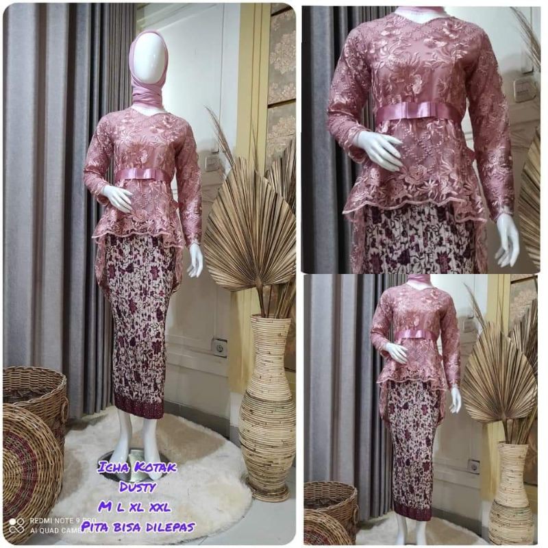 PRODUK ORIGINAL SETELAN KEBAYA AURORA/KEBAYA WISUDA/KEBAYA TUNANGAN/BY LC