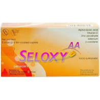Seloxy AA strip 6 tablet ( suplemen nutrisi lengkap kulit jerawat )