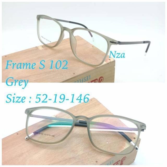 Frame Kacamata Pria &amp; Wanita Trendy, Kaca mata Anti Radiasi, Kacamata Minus, Kaca mata Elegant 102