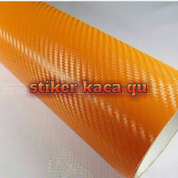 

sticker/stiker carbon warna orange