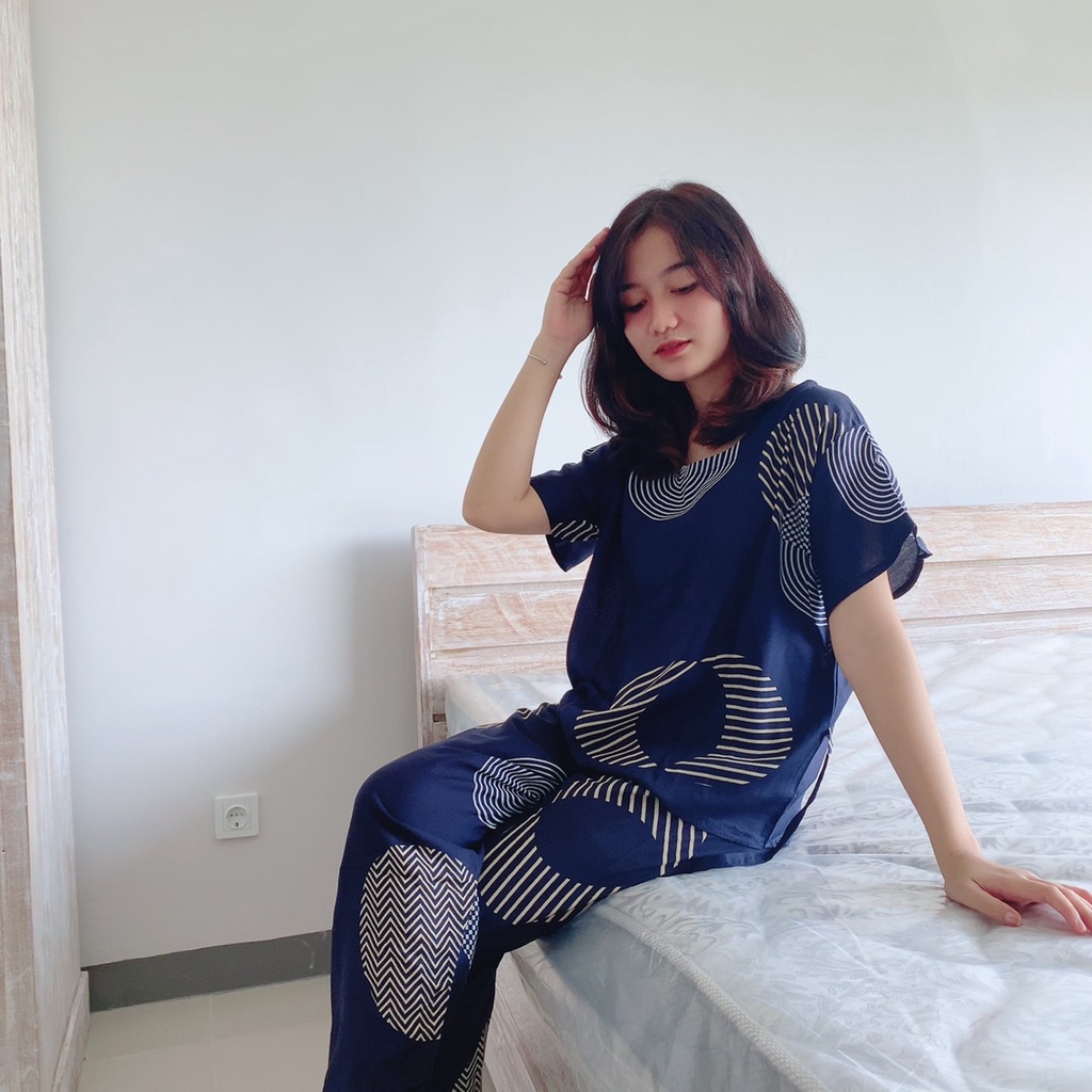 Setelan Panjang Bali-SET BAYGON NAVI