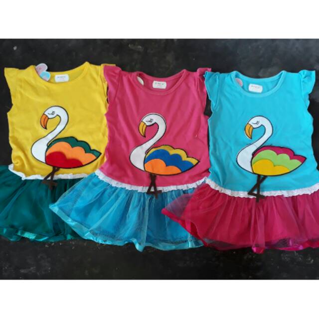 Dress/rok bayi/anak amena angsa renda