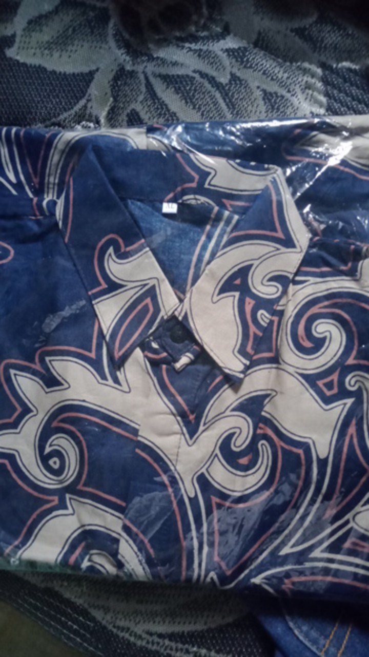 Bswart Batik Hrb026 Kenongo Hem Pendek Padi Pekalongan M L Xl Batik Pria Murah