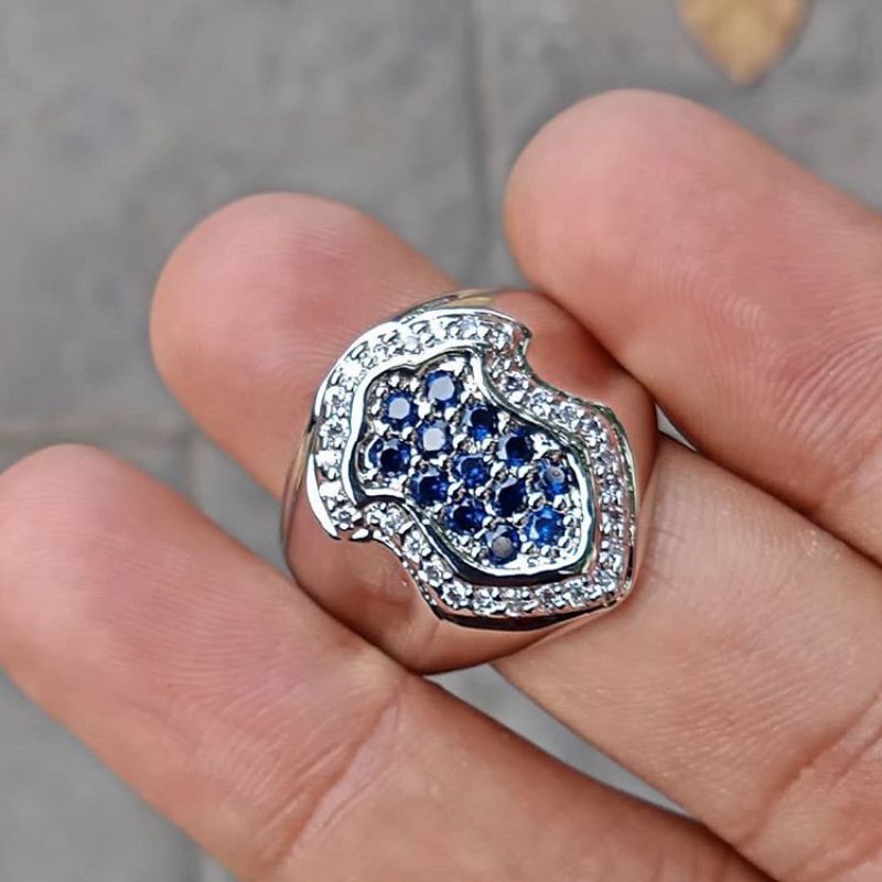 RING TROMPAH BLUE SAPPHIRE