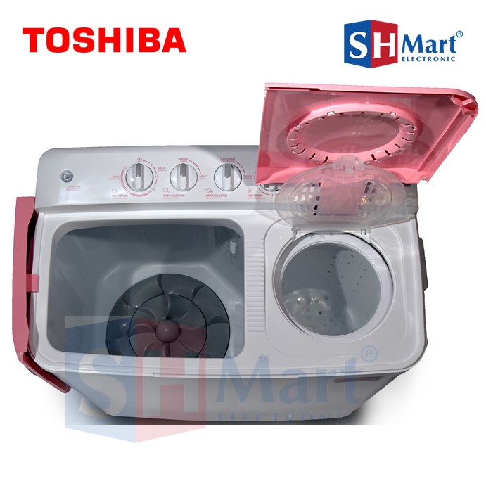 MESIN CUCI 2 TABUNG 9,5 KG TOSHIBA VH-H95MN / VH-H95WB / VH-H95WR / VH-H95WW GARANSI RESMI (MEDAN)